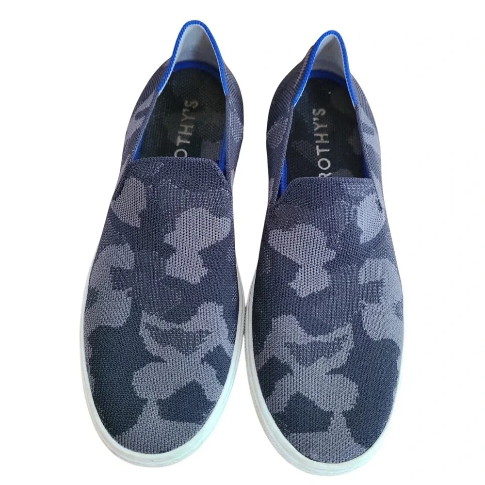 Rothy's Camo slip on shoes/ sneakers retired rare‎ size 8
